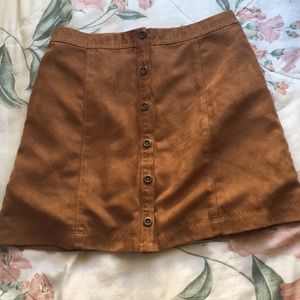 HOLLISTER Tan Button Down Skirt